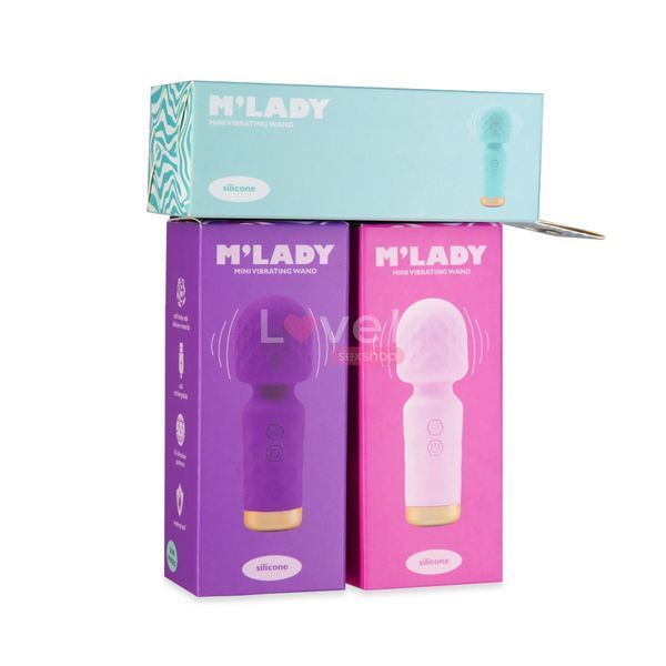 Вібромасажер M&rsquo;Lady Mini Vibrating Wand Teal SX3146 фото