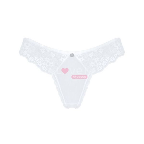Напівпрозорі трусики Obsessive Heavenlly panties XL/2XL, відкриті сідниці SO8171 фото