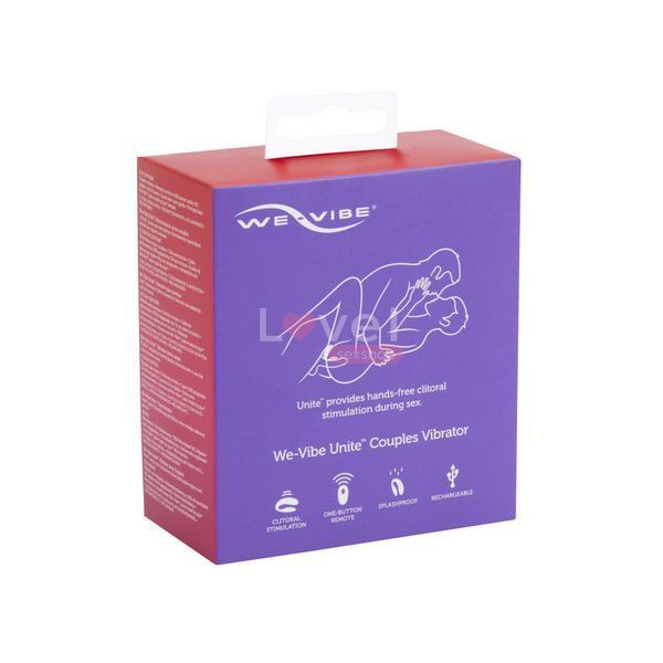 Недорогий вібратор для пар We-Vibe Unite Purple, однокнопковий пульт ДК SO6936 фото