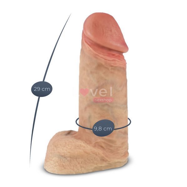 Фаллоимитатор SilexD Premium Real Skin Flesh (11in MODEL 1), без коробки SX3129 фото