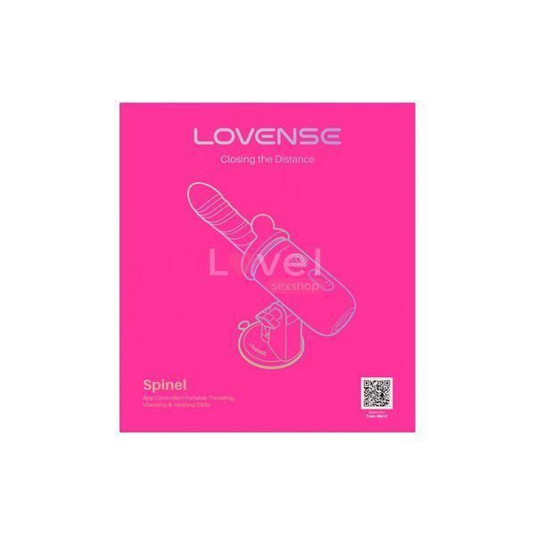 Смарт-мини секс-машина Lovense Spinel имитация фрикций, подогрев, 3 насадки, на присоске SX3316 фото