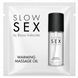 Пробник разогревающего съедобного массажного масла Bijoux Indiscrets Slow Sex Warming massage oil