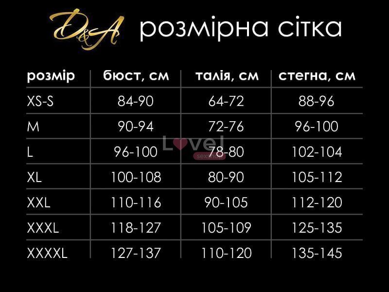 Сітчасте боді з пір&rsquo;ям D&A, M SO9350 фото