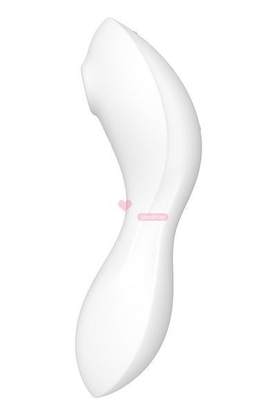 Вакуумний смарт-стимулятор із вібрацією Satisfyer Curvy Trinity 5 (White), керування зі смартфона SO6725 фото