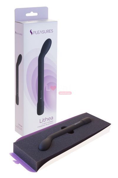Тонкий вібратор для точки G S Pleasures Lithea Black, 7 режимів SX1601 фото