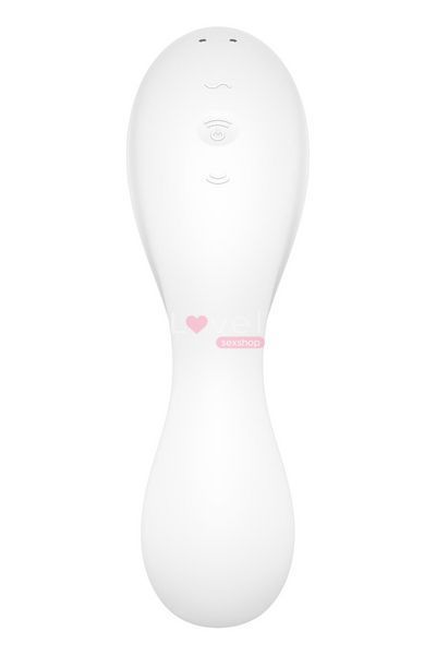 Вакуумний смарт-стимулятор із вібрацією Satisfyer Curvy Trinity 5 (White), керування зі смартфона SO6725 фото
