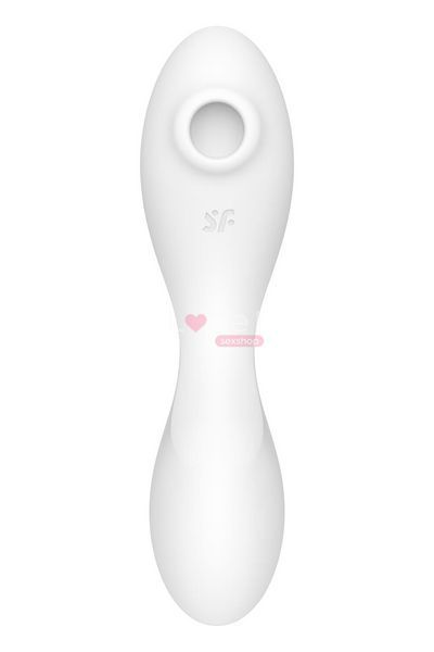 Вакуумний смарт-стимулятор із вібрацією Satisfyer Curvy Trinity 5 (White), керування зі смартфона SO6725 фото