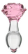 Скляна анальна пробка Pillow Talk Rosy Luxurious Glass Anal Plug, ⌀3,3 см, віброкуля в подарунок SO6834 фото 1