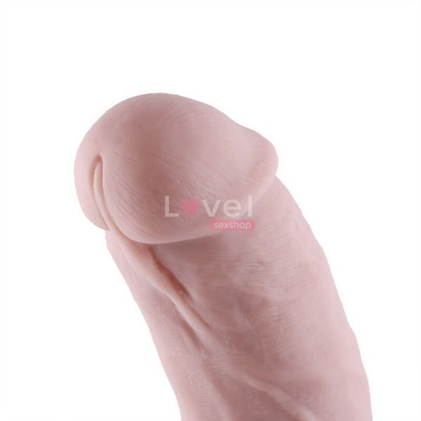 Силиконовый фаллоимитатор для секс-машин Hismith 8.3&Prime; Silicone Dildo, изогнутый, система KlicLok SO6205 фото