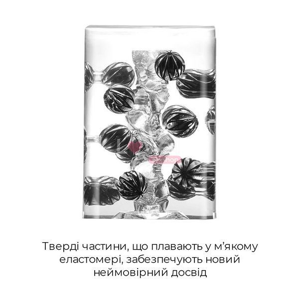 Мастурбатор Tenga Crysta Ball, уникальный рельеф, стимулирующие плотные шарики, прозрачный материал SO3813 фото