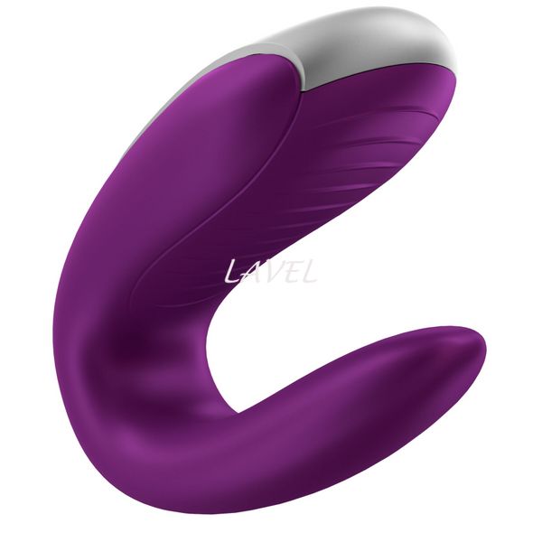 Смарт-вибратор для пар Satisfyer Double Fun (Violet) с пультом ДУ SO5059 фото