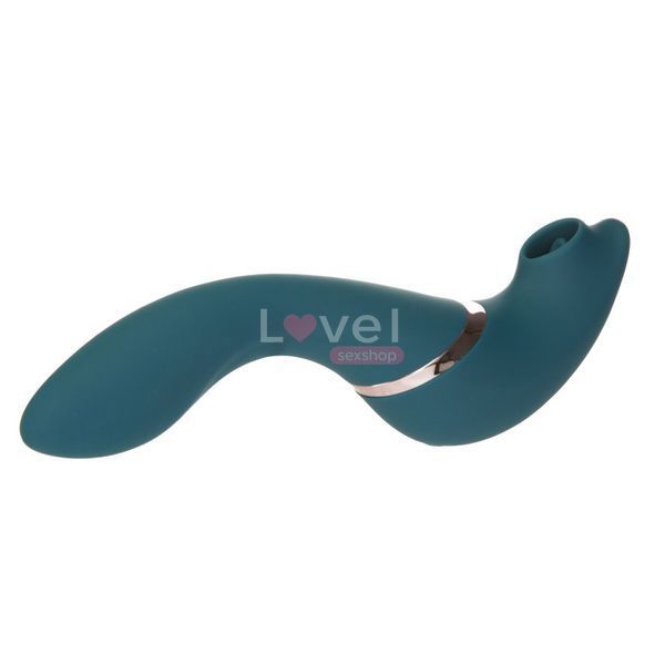 Многофункциональный вибратор с вакуумной стимуляцией Swan The Monarch Teal SO8905 фото