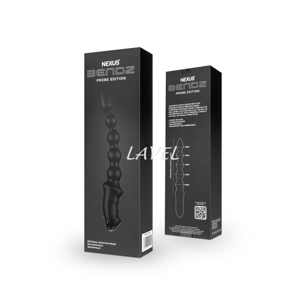 Анальный вибратор-бусы Nexus BENDZ Bendable Vibrator Probe Edition, эффект памяти формы SO6637 фото