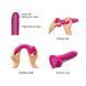Реалістичний фалоімітатор Strap-On-Me Sliding Skin Realistic Dildo Fuchsia M, ефект рухливої шкіри SO6255 фото 3
