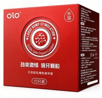 Презервативы OLO NEO с большими пузырьками и гиалуроновой кислотой, 10 шт OLO206868 фото