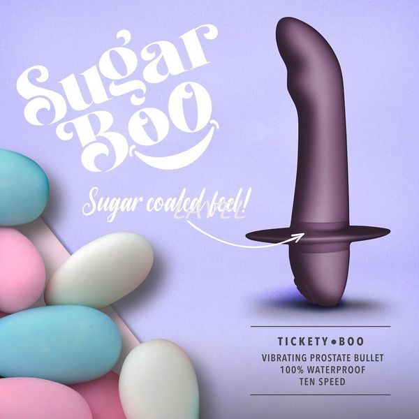 Масажер простати SugarBoo Tickety Boo, 10 рівнів інтенсивності, унісекс, підходить для точки G SO6623 фото