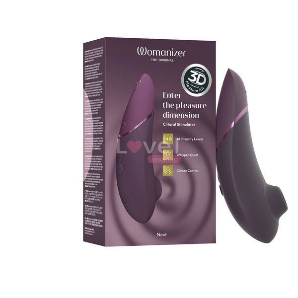 Вакуумный клиторальный стимулятор Womanizer Next Dark Purple SX2303 фото