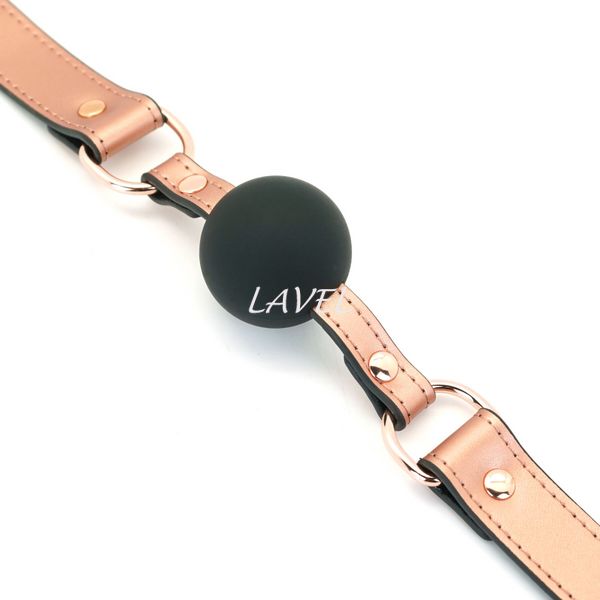 Кляп Liebe Seele Rose Gold Memory Ball Gag SO9493 фото