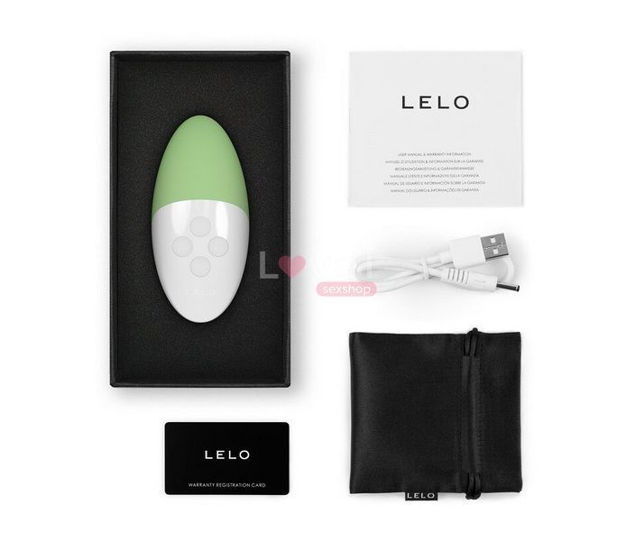 Музыкальный вибратор для клитора LELO SIRI 3 Green, вибрации в ритме звуков без смартфона SX0695 фото