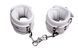 Наручники шкіряні DS Fetish Ankle restraints, white DS37059 фото 1