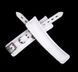 Наручники шкіряні DS Fetish Ankle restraints, white DS37059 фото 2