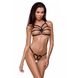 Трусики-стрінги зі стреп Passion Exclusive ARMANDA THONG S/M, black PS26805 фото 1