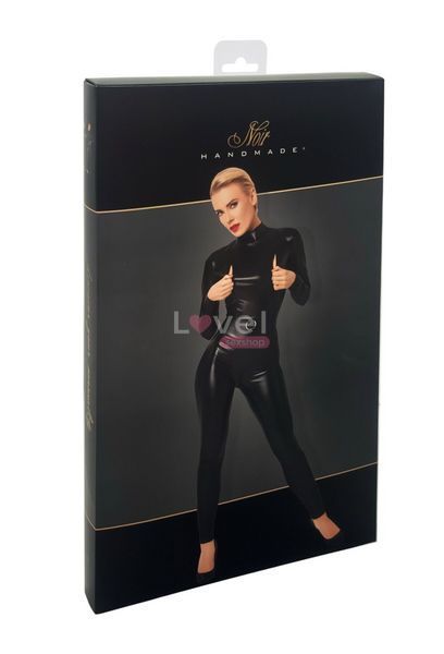 Комбінезон Noir Handmade F319 Caged, L, під латекс, довгий рукав, з доступом, кільце на поясі SX0347 фото