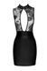 Сукня Noir Handmade F241 Short dress with powerwetlook skirt and tulle top, L SX0147 фото 5