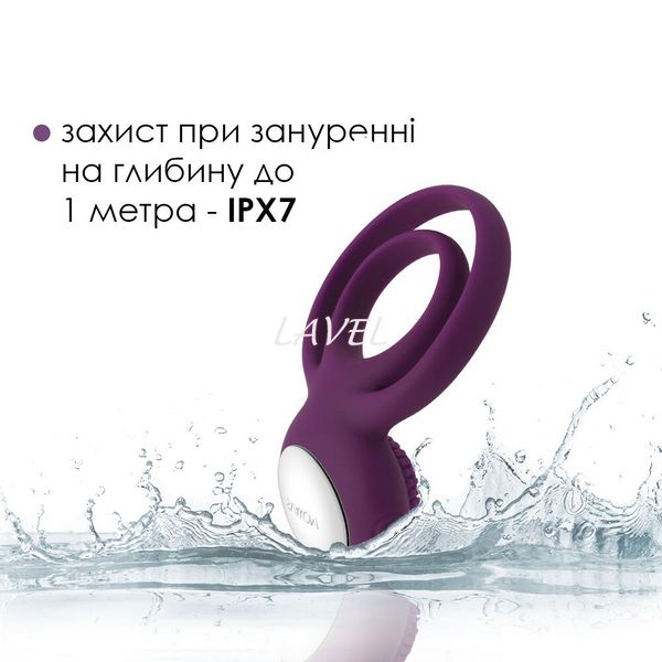 Двойное эрекционное кольцо с вибрацией Svakom Tammy Violet SO4853 фото