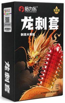 Презервативы стимулирующие Olo DRAGON SPIKE с большими точками с гиалуроновой кислотой, 10 шт. LAV2000304 фото