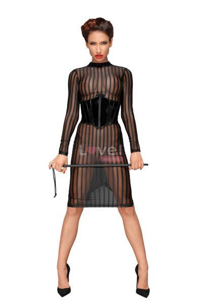 Сукня з мокрим ефектом Noir Handmade F182 Classic dress made of elastic tulle, L SX0049 фото