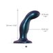 Дилдо Strap-On-Me DILDO PLUG SNAKY METALLIC BLUE, размер M, диаметр 4 см, вводимая длина 15,3 см SO6825 фото 2