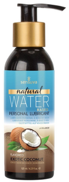 Змазка на водній основі Sensuva Natural Water-Based Exotic Coconut (125 мл) без гліцерину і парабенів SO4947 фото