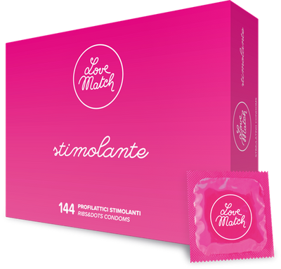Презервативы - Love Match Stimolante (Ribs & Dots), 54 мм, 6шт без упаковки 8118000012 фото