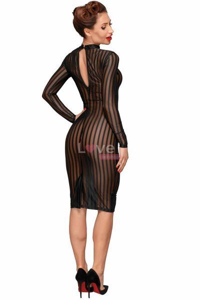 Сукня з мокрим ефектом Noir Handmade F182 Classic dress made of elastic tulle, XL SX0050 фото