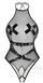 Боди Raven Noir Harness Teddy, полупрозрачное с открытым доступом и ремешками, черное TNS1099 фото 3