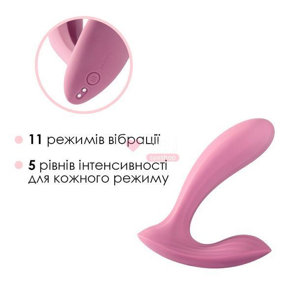 Смарт-вібратор у трусики Svakom Erica Romantic Rose, дуже гнучкий, 2 мотори SO8219 фото