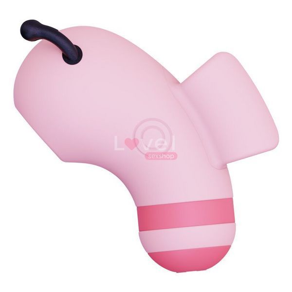 Вакуумный стимулятор с микротоками CuteVibe Beebe Pink, на палец SO6551 фото