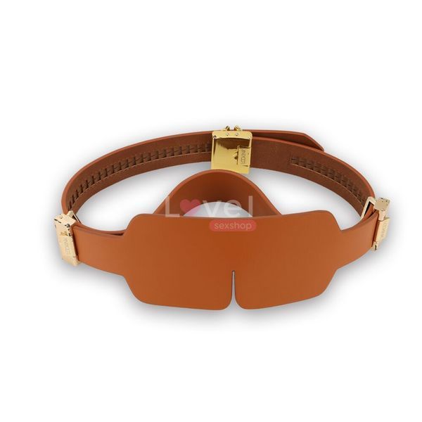 БДСМ-набір LOCKINK Teasing & Impact-Play Set, коричневий, маска, кляп, затискачі для сосків, тиклер, шльопалка SX0824 фото
