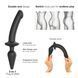 Анальна пробка з дилдо 2в1 Strap-On-Me SWITCH PLUG-IN DILDO Black S, діаметр 3,3/2,9 см SO6826 фото 4