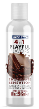 Лубрикант на водній основі Swiss Navy 4 in 1 Chocolate Sensation 29,5 мл SO5714 фото