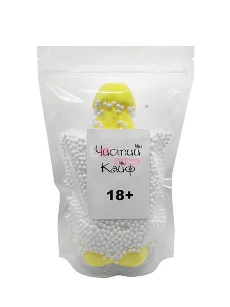 Крафтове мило-член із присоскою Чистий Кайф Yellow size XL, натуральне SO2770 фото