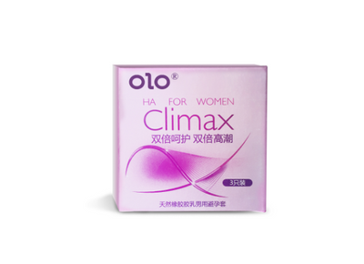 Презервативи OLO Climax з точковим рельєфом і гіалуроновою кислотою, 3 шт LAV2000260 фото