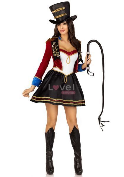 Костюм циркачки Leg Avenue Classic Ringmaster Costume S, платье, шляпа SO9193 фото