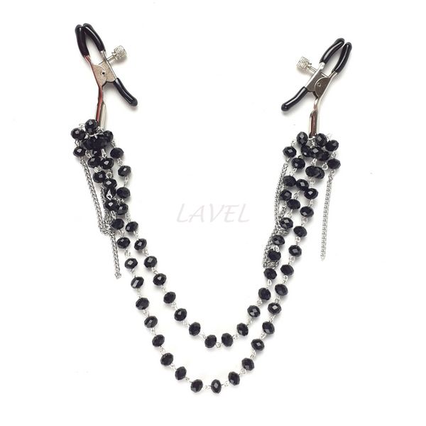 Затискач для сосків Art of Sex - Nipple clamps Sexy Jewelry Black SO5864 фото