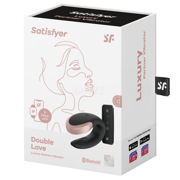 Смарт-вібратор для пар Satisfyer Double Love (Black) SO4930 фото