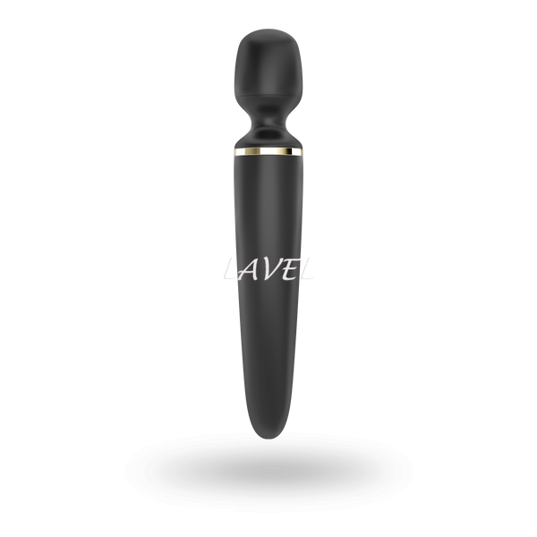 Вібромасажер Satisfyer Wand-er Woman (Black/Gold), водонепроникний, потужний, розмір XXL SO3456 фото