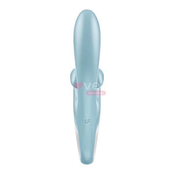 Вібратор-кролик Satisfyer Touch Me Blue, подвійний відросток, 3 потужні мотори SO7777 фото