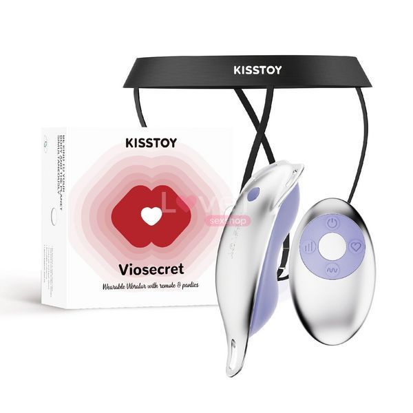 Вибратор в трусики KISSTOY Viosecret, пояс для фиксации и пульт ДУ в комплекте SO9990 фото